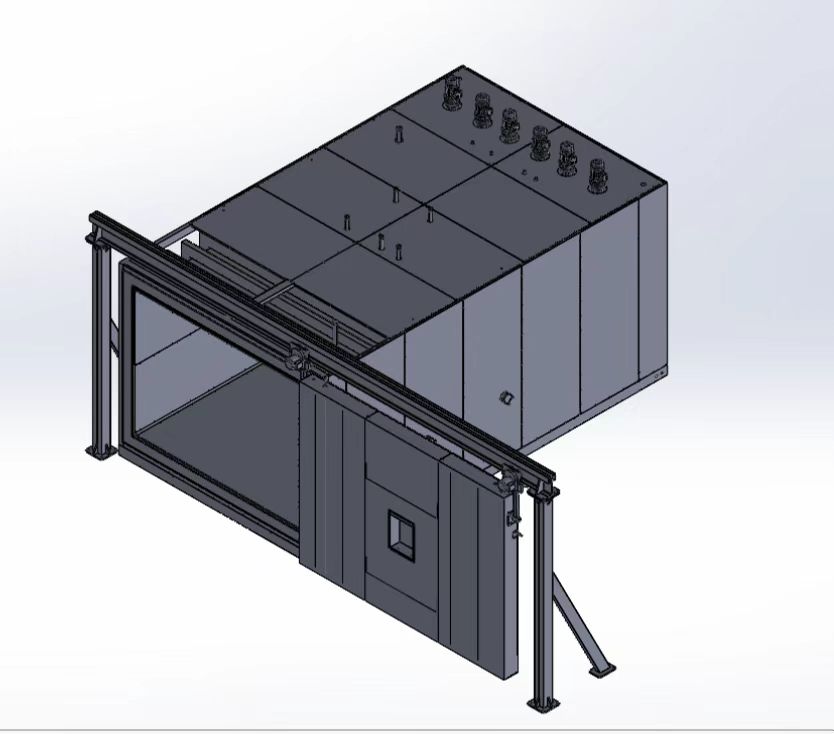 整車(chē)高原海拔氣候倉(cāng)用于汽車(chē)起動(dòng)性能試驗(yàn)(圖1)