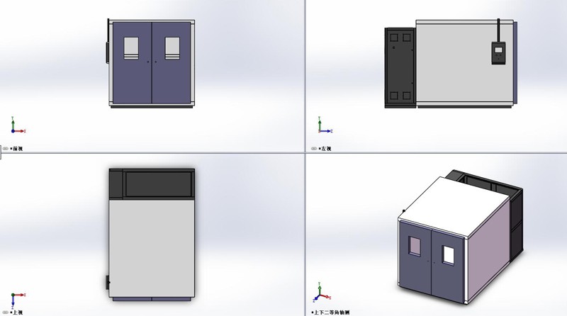 步入式恒溫恒濕實驗室結(jié)構(gòu)圖 步入式恒溫恒濕實驗室結(jié)構(gòu)圖