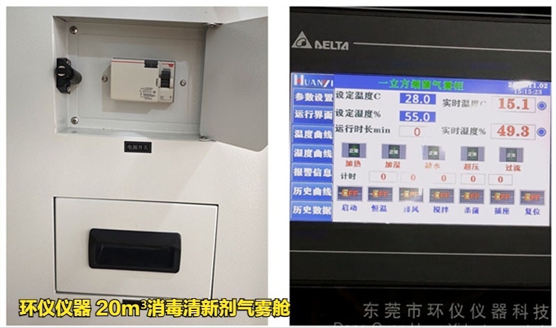 消毒清新劑氣霧艙的試驗內容(圖2)